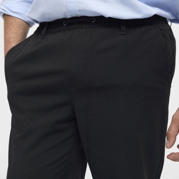 North Latitude Pantalon m. stretch+elastisch boord, zwart