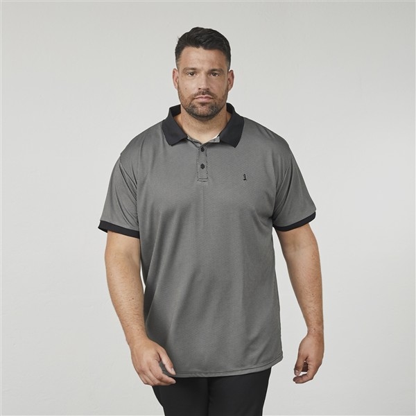 North Latitude polo korte mouw Cool Effect, d. grijs