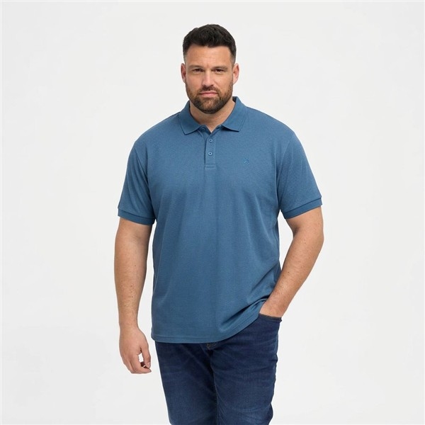North Latitude polo korte mouw Cool Effect, d. petrol