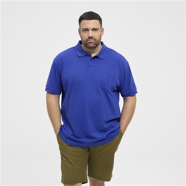 North Latitude polo m. borstzak, uni cobalt bl