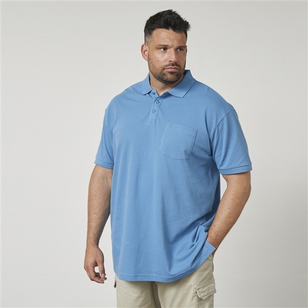 North Latitude polo m. borstzak, uni mid blauw