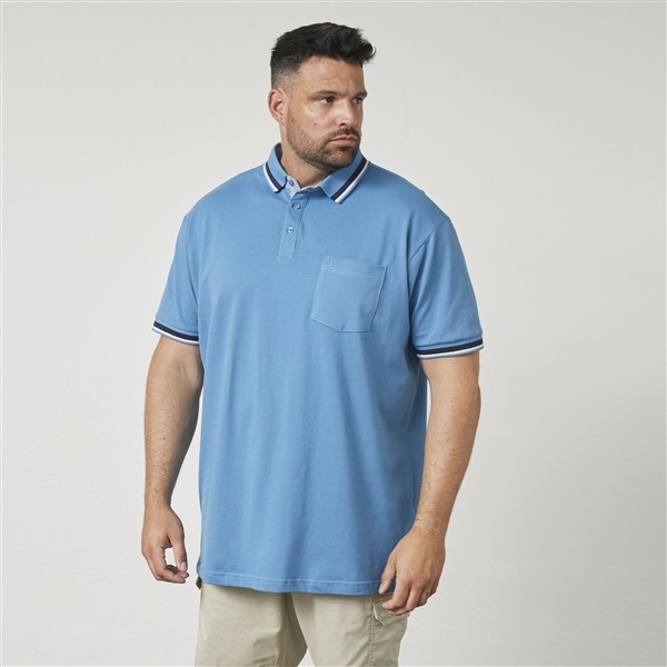 North Latitude polo pique superflex, blauw
