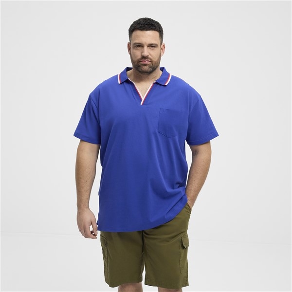 North Latitude polo pique superflex, cobalt bl