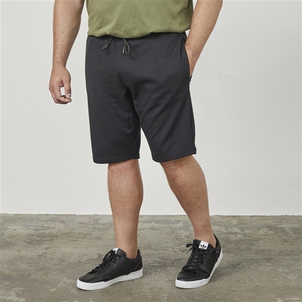 North Latitude sweat shorts m. tricot boord, zwart