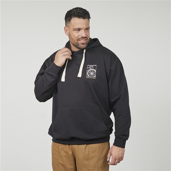 North Latitude sweater m. capuchon, black