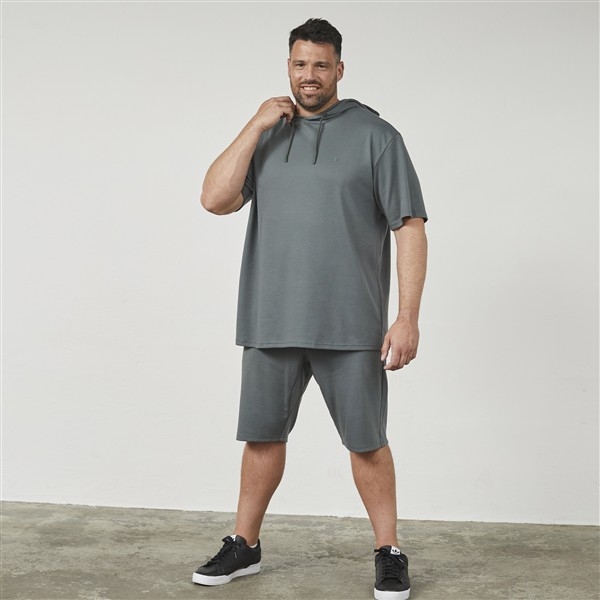 North Latitude sweater m. capuchon, dark dust green