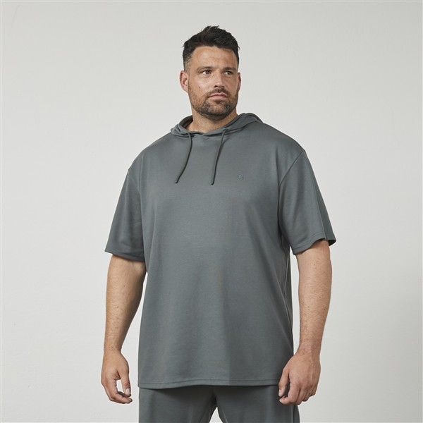 North Latitude sweater m. capuchon, dark dust green