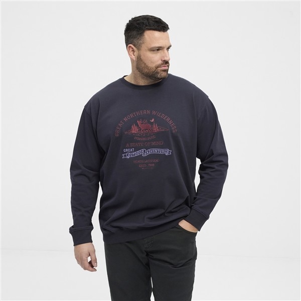 North Latitude sweatshirt 'Northern Wilderness', navy