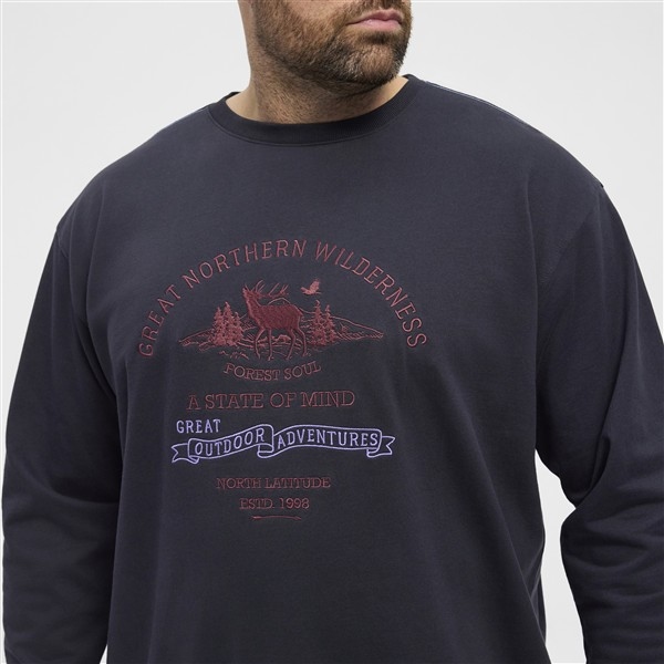 North Latitude sweatshirt 'Northern Wilderness', navy