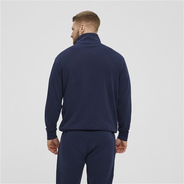 North Latitude sweatshirt m. rits in kraag, navy