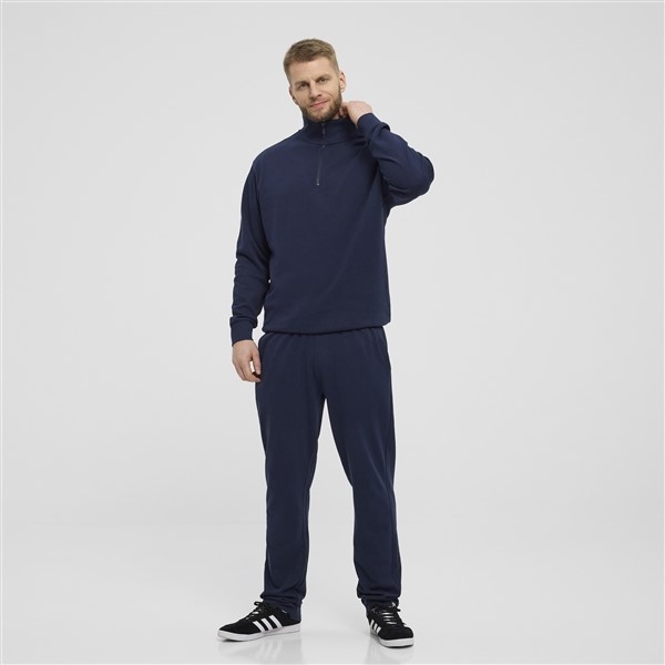 North Latitude sweatshirt m. rits in kraag, navy
