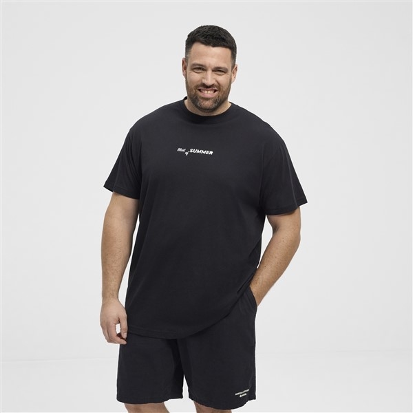 North Latitude T-shirt 'Blast of Summer', zwart