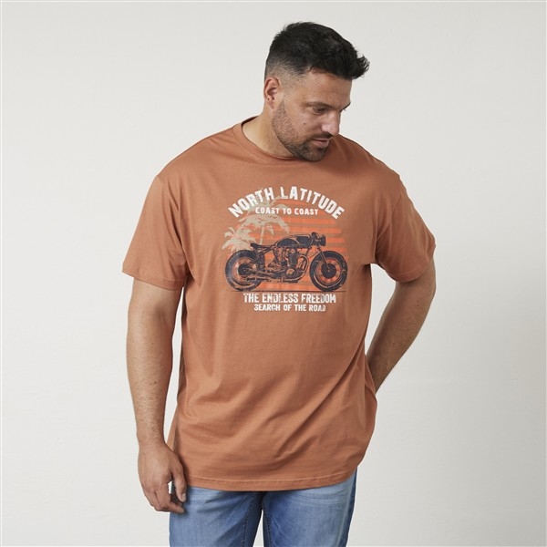 North Latitude T-shirt 'Coast to Coast', amberbruin