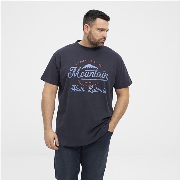 North Latitude T-shirt 'Mountain', night sky