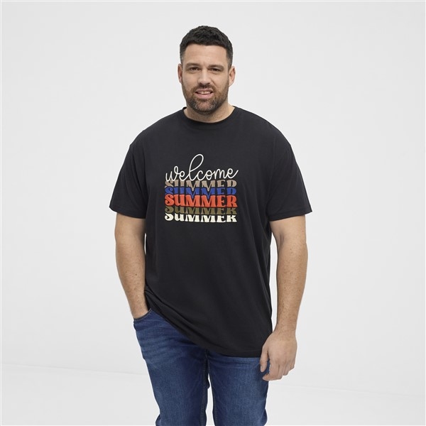 North Latitude T-shirt 'Welcome Summer', zwart