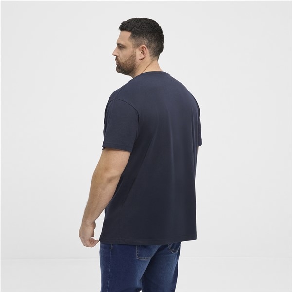 North Latitude T-shirt met V-hals, donkerblauw