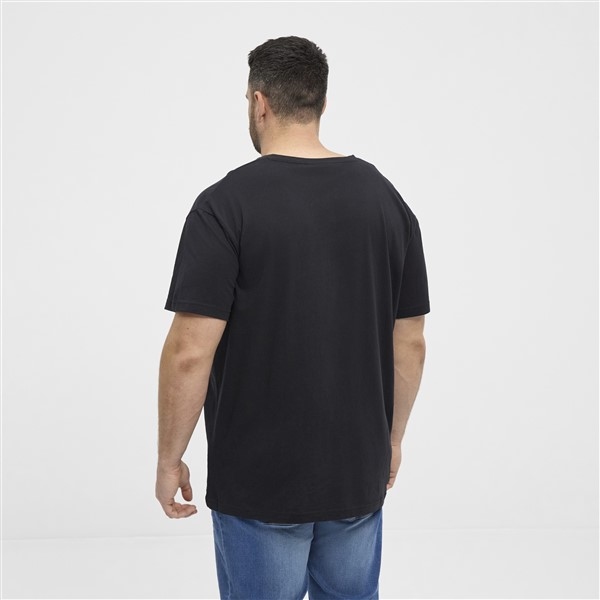 North Latitude T-shirt met V-hals, zwart