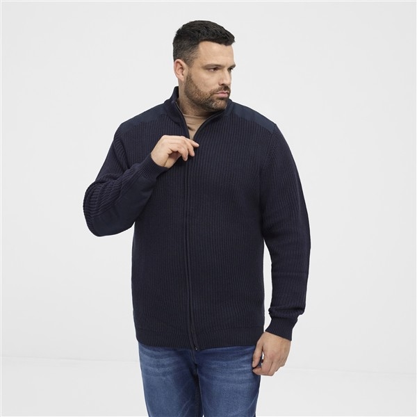 North Latitude Vest gebreid met rits, night sky