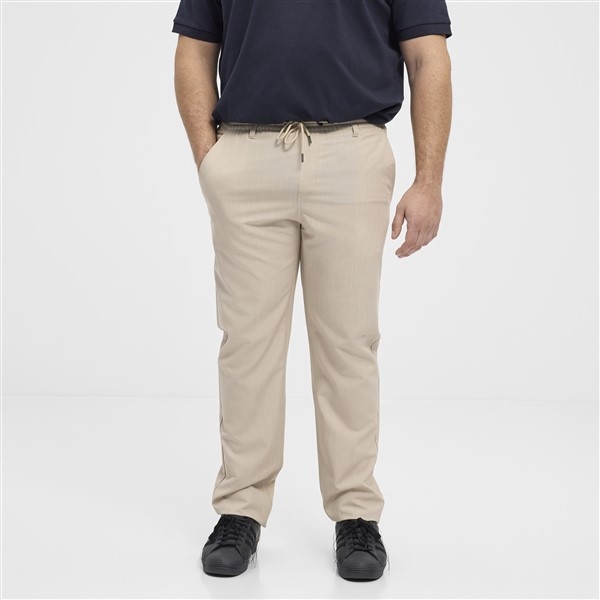 North Pantalon Jogging style m. elast. boord, sand