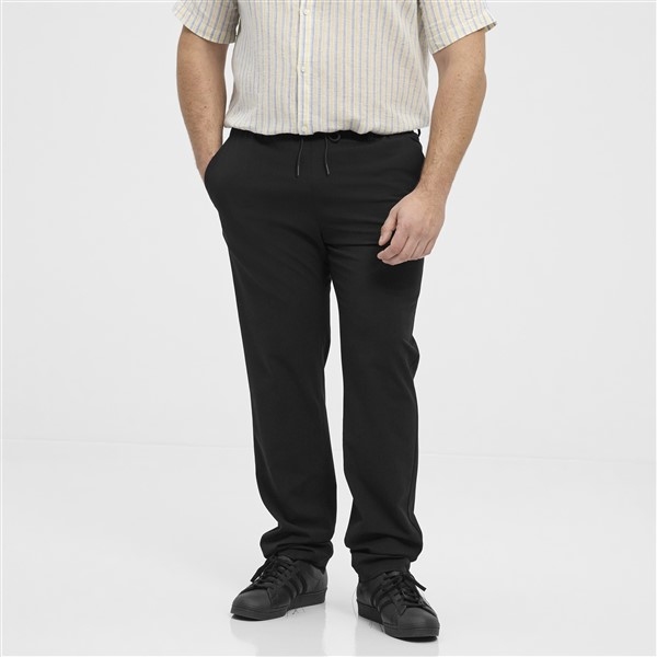 North Pantalon Jogging style m. elast. boord, zwart