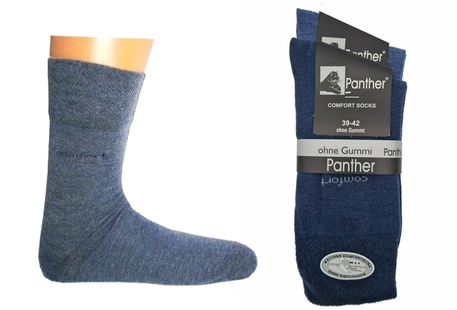 Panther Comfort sokken set van 2, jeans blauw
