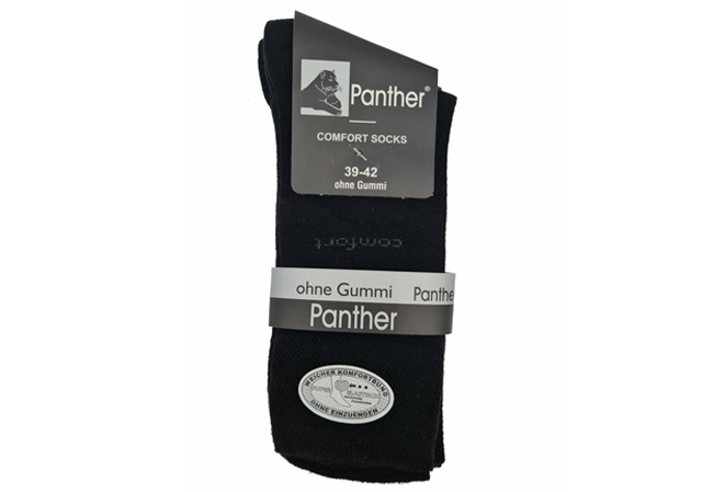 Panther Comfort sokken set van 2, zwart