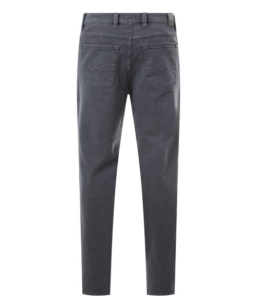 PIONEER 5-pocket jeans Peter stretch m. hoge taille, d.grijs