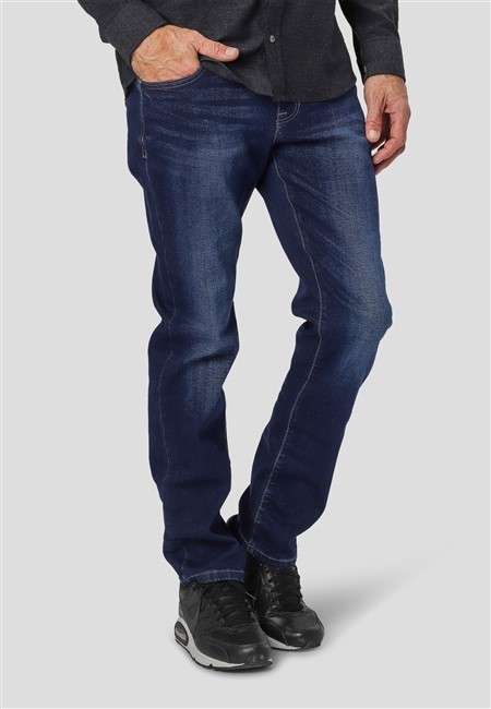 Pre End Jeans m. stretch Robbie L30, dark blue wash