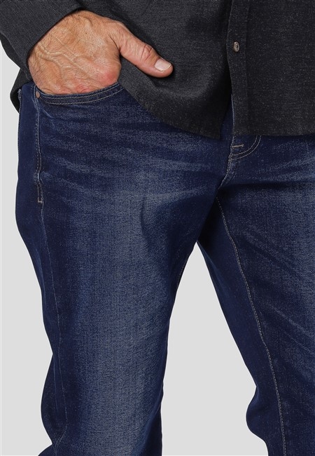 Pre End Jeans m. stretch Robbie L30, dark blue wash