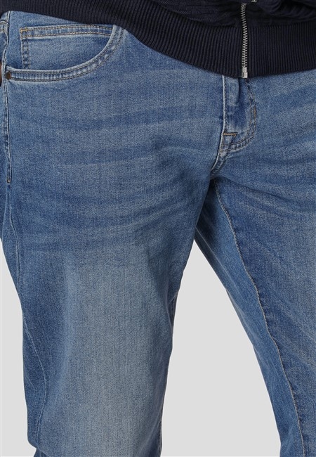 Pre End Jeans m. stretch Robbie L32, soft blue wash