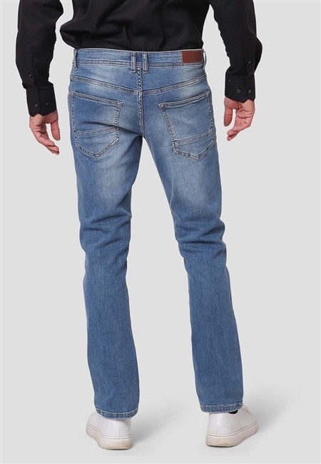 Pre End Jeans m. stretch Robbie L32, soft blue wash