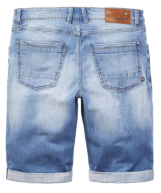 Redpoint shorts m. stretch, lichte jeans
