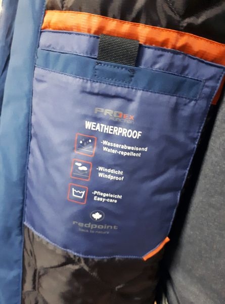 Redpoint winterjas DIXON stretch Protex, smoke blue