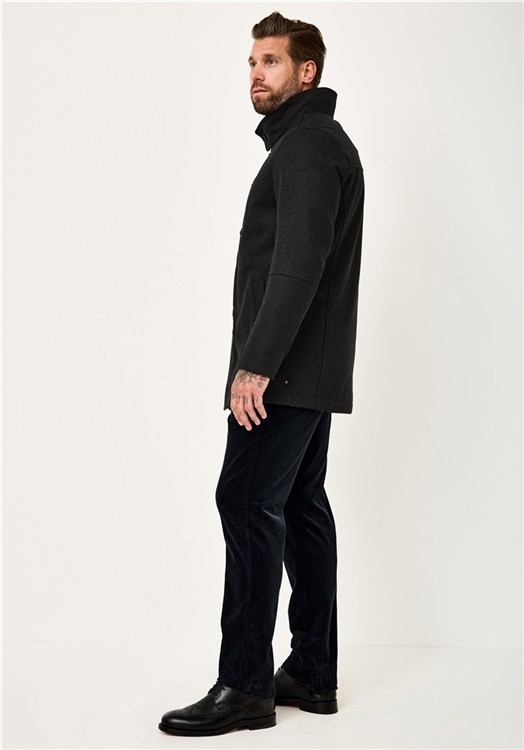 Redpoint Wintermantel m. wol GILL, zwart