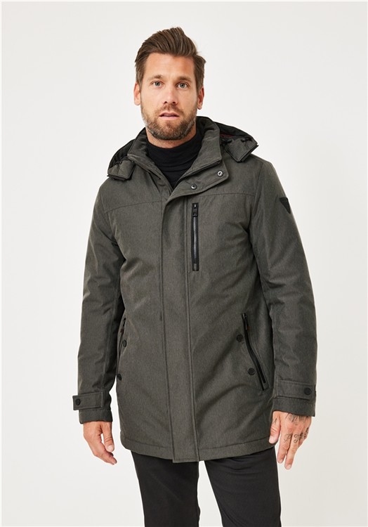 Redpoint Winterparka met capuchon FOSTER, mudgreen
