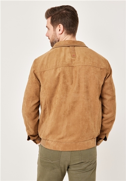Redpoint zomerjack TERENCE suede-look, oak brown