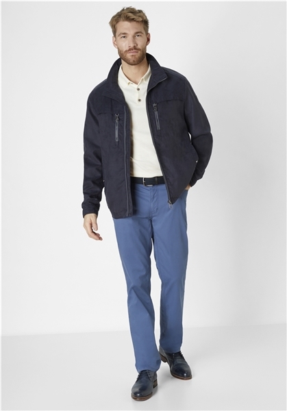 Redpoint zomerjack TONY suede-look, d. blauw