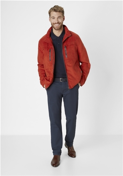 Redpoint zomerjack TONY suede-look, sienna rood