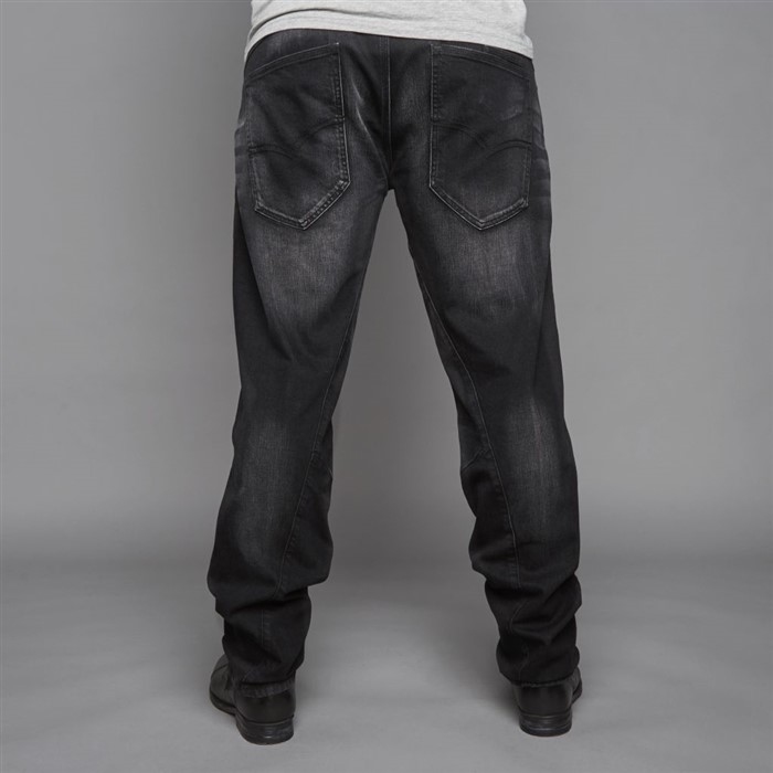 Replika jeans m. stretch RINGO L34, black used wash