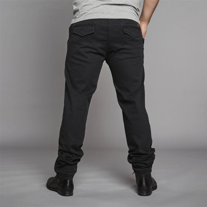 Replika Superstretch jeans w. elastic waist, black wash
