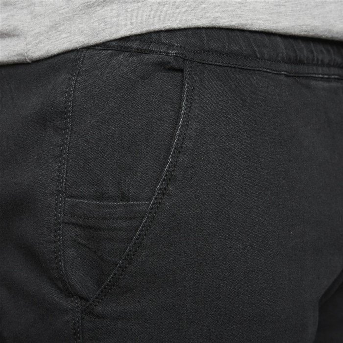 Replika Superstretch jeans w. elastic waist, black wash