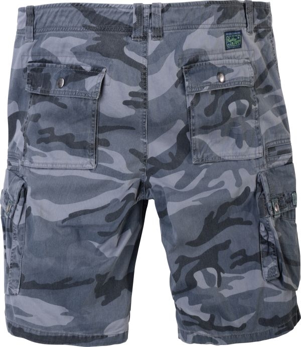 Shorts camouflage-look, camo grijs