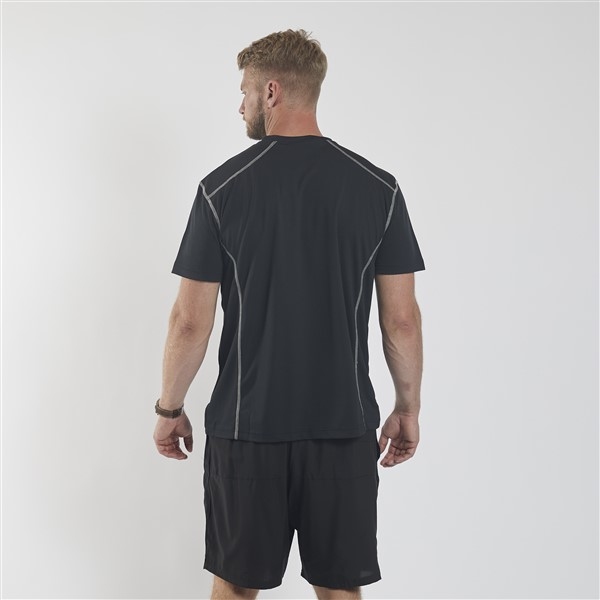 Sportshirt, effen zwart