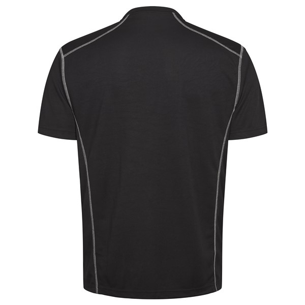 Sportshirt, effen zwart