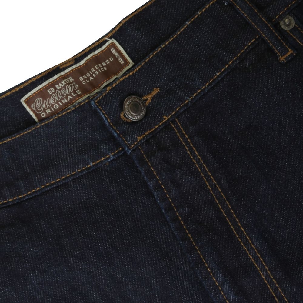 Stretch denim jeans Mistral m. hoge taille, denim blue