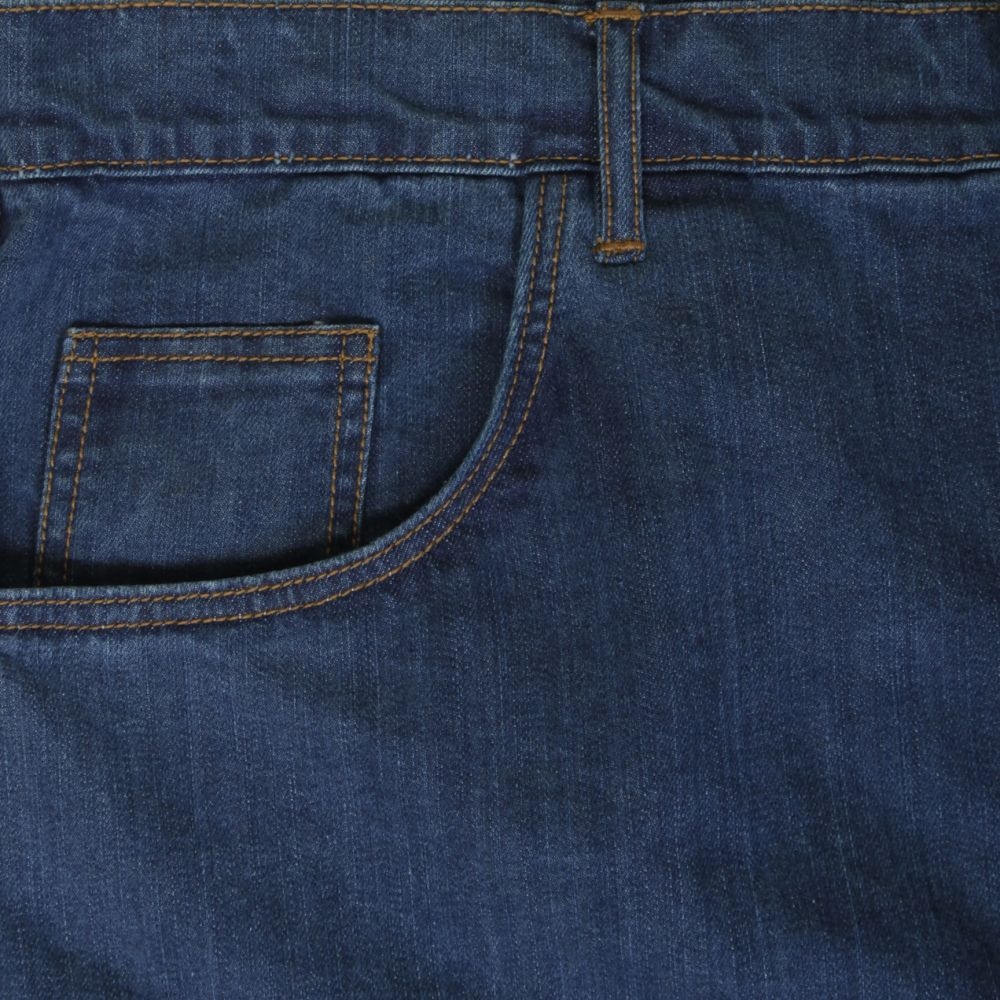 Stretch denim jeans Mistral m. hoge taille, stone wash