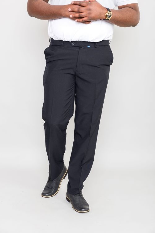 Terlenka broek m. rekbare taille, navy blauw (Nieuw)