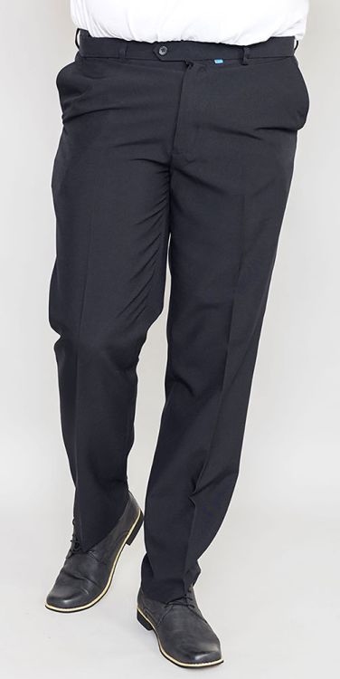 Terlenka broek m. rekbare taille, navy blauw (Nieuw)