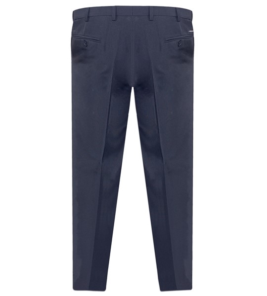 Terlenka broek m. rekbare taille, navy blauw
