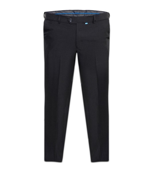 Terlenka broek m. rekbare taille, zwart